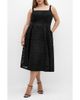 City Chic City Chic Jacklynn Floral Jacquard Sleeveless Dress - 1