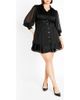 City Chic City Chic Journi Stripe Long Sleeve Shirtdress - 1