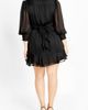 City Chic City Chic Journi Stripe Long Sleeve Shirtdress - 2