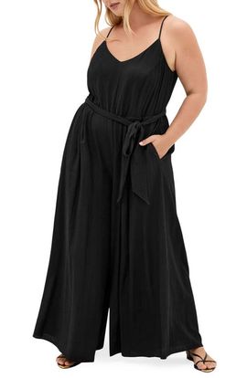 City Chic City Chic Kaira Sleeveless Wide Leg Jumpsuit
