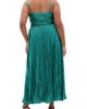 City Chic City Chic Kamila Plissé Metallic Sleeveless Maxi Dress - 2