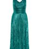 City Chic City Chic Kamila Plissé Metallic Sleeveless Maxi Dress - 3