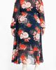 City Chic City Chic Kataleya Long Sleeve Chiffon Maxi Wrap Dress - 2