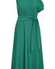 City Chic City Chic Kate One-Shoulder Crepe Midi Dress - 3