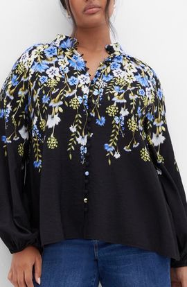City Chic City Chic Kayla Floral Print Shirt