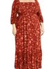 City Chic City Chic Kaylee Floral Smocked Bodice Maxi Dress - 1