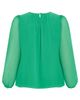 City Chic City Chic Kelly Sheer Sleeve Top - 4