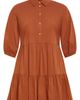 City Chic City Chic Kiara Balloon Sleeve Tiered Shirtdress - 3
