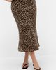 City Chic City Chic Kyra Leopard Print Midi Skirt - 1