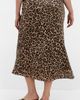 City Chic City Chic Kyra Leopard Print Midi Skirt - 2