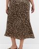 City Chic City Chic Kyra Leopard Print Midi Skirt - 5