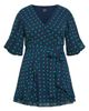 City Chic City Chic Lavender Puff Sleeve Faux Wrap Dress - 3