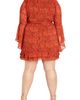 City Chic City Chic Lexi Long Sleeve Faux Wrap Minidress - 2