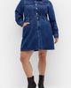 City Chic City Chic Liora Long Sleeve Denim Shirtdress - 1