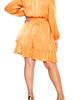 City Chic City Chic Long Sleeve Faux Wrap Dress - 2
