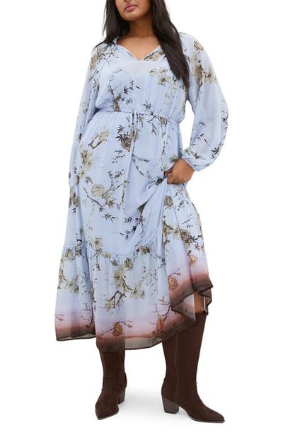 City Chic City Chic Love Border Print Maxi Dress