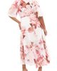 City Chic City Chic Lovers' Lane Floral Print Wrap Dress - 2