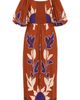 City Chic City Chic Luna Print Puff Sleeve Maxi Dress - 4