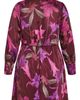 City Chic City Chic Maelynn Print Long Sleeve Wrap Dress - 5