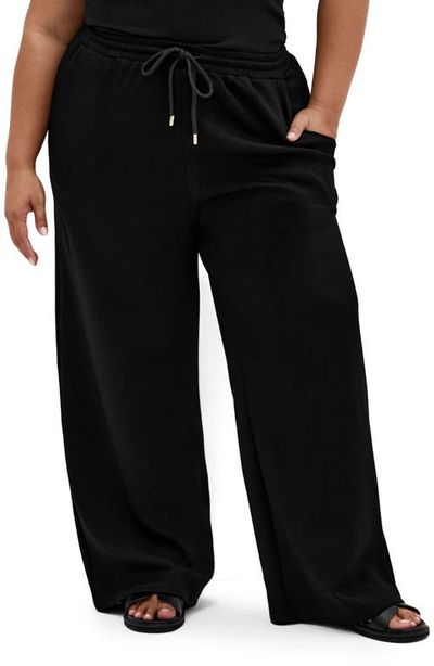 City Chic City Chic Maia Tie Waist Wide Leg Pants