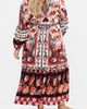 City Chic City Chic Malia Mixed Print Long Sleeve Maxi Dress - 2