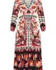City Chic City Chic Malia Mixed Print Long Sleeve Maxi Dress - 3