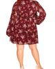 City Chic City Chic Mariella Long Sleeve Faux Wrap Dress - 2