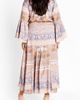 City Chic City Chic Marilyn Long Sleeve Faux Wrap Maxi Dress - 2