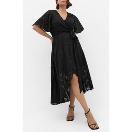 City Chic City Chic Maxi Love Burnout Wrap Dress