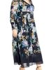 City Chic City Chic Nadia Floral Print Long Sleeve Maxi Dress - 3