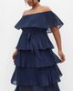 City Chic City Chic Night Garden Pleated Tiered Maxi Dress - 3