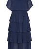 City Chic City Chic Night Garden Pleated Tiered Maxi Dress - 4