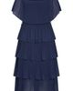 City Chic City Chic Night Garden Pleated Tiered Maxi Dress - 5