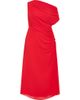 City Chic City Chic One-Shoulder Mesh Midi Dress - 1