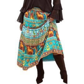 City Chic City Chic Paradiso Print Maxi Skirt 