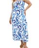 City Chic City Chic Peta Serene Print Halter Neck Maxi Dress - 1