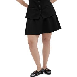 City Chic City Chic Peytonn A-Line Stretch Ponte Miniskirt