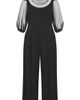 City Chic City Chic Phoenix Embellished Sheer Panel Jumpsuit - 3