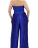 City Chic City Chic Pleated Satin Jumpsuit - 2