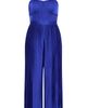 City Chic City Chic Pleated Satin Jumpsuit - 4