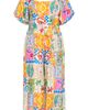 City Chic City Chic Positano Patchwork Print Jumpsuit - 3