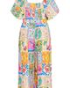 City Chic City Chic Positano Patchwork Print Jumpsuit - 4