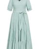 City Chic City Chic Puff Sleeve Tiered Midi Dress - 3