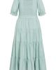 City Chic City Chic Puff Sleeve Tiered Midi Dress - 4