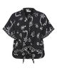 City Chic City Chic Resort Print Tie Front Top - 3