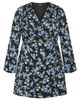 City Chic City Chic Rivka Print Long Sleeve Wrap Dress - 3