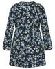 City Chic City Chic Rivka Print Long Sleeve Wrap Dress - 4