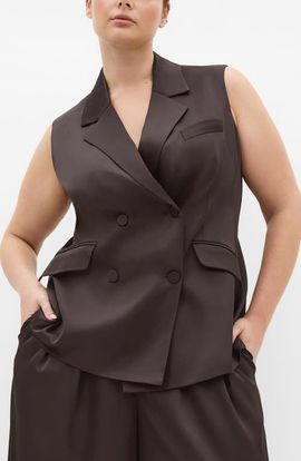 City Chic City Chic Rylie Double Breasted Vest