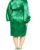 City Chic City Chic Sara Long Sleeve Faux Wrap Dress - 2