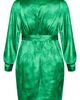 City Chic City Chic Sara Long Sleeve Faux Wrap Dress - 4
